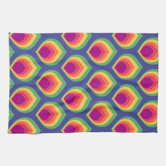 Retro Mod Muster Geschirrtuch (Horizontal)