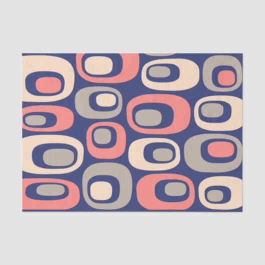 Retro Mod Muster Seidenpapier (Vorderseite)