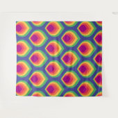 Retro Mod Muster Wandteppich (Vorderseite (Horizontal))