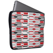 Retro Mod Ogee Zig Zag Muster Art cLaptop Sieb Laptopschutzhülle (Vorne Rechts)