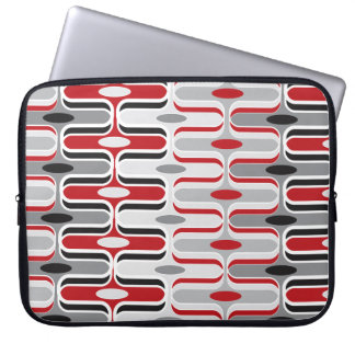 Retro Mod Ogee Zig Zag Muster Art cLaptop Sieb Laptopschutzhülle