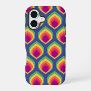 Retro-Mod-Pattern iPhone 16 Hülle