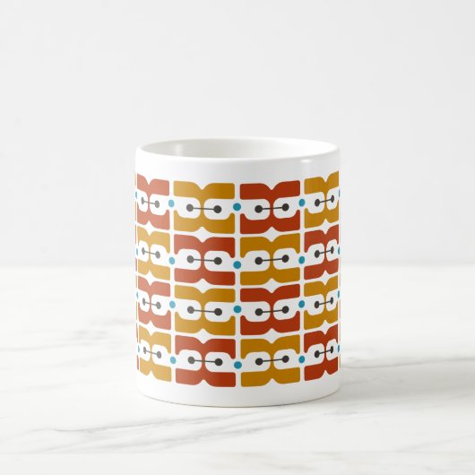 Retro Mod Pattern Tasse (Mittel)