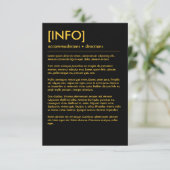 Retro Mod Perfect Chair Pair Eames Enclosure Card Begleitkarte (Stehend Vorderseite)