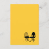 Retro Mod Perfect Chair Pair Eames Enclosure Card Begleitkarte (Rückseite)