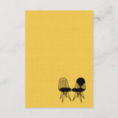 Retro Mod Perfect Chair Pair Eames Enclosure Card Begleitkarte (Rückseite)