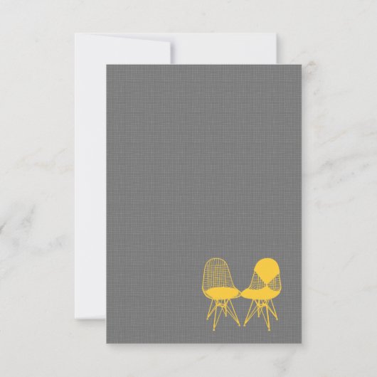 Retro Mod Perfect Chair Pair Eames Wedding RSVP (Rückseite)