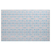 Retro Mod Pink Blue Checkerboard Abstrakt Stoff (Fat Quarter (45,7 x 55,9 cm))