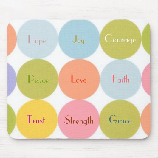 Retro Mod punktiert MAUSUNTERLAGE Mousepad (Vorne)