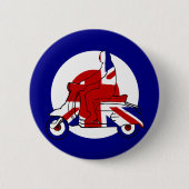 Retro Mod-Roller-Junge Großbritannien Button (Vorderseite)
