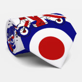 Retro Mod-Roller-Junge Großbritannien Krawatte (Gerollt)
