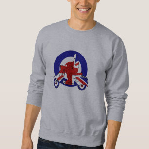 Retro Mod-Roller-Junge Großbritannien Sweatshirt
