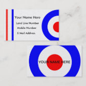 Retro Mod-Roller-persönliche Kontakt-Karte Telefonnummerkarte (Vorne/Hinten)