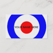 Retro Mod-Roller-persönliche Kontakt-Karte Telefonnummerkarte (Rückseite)