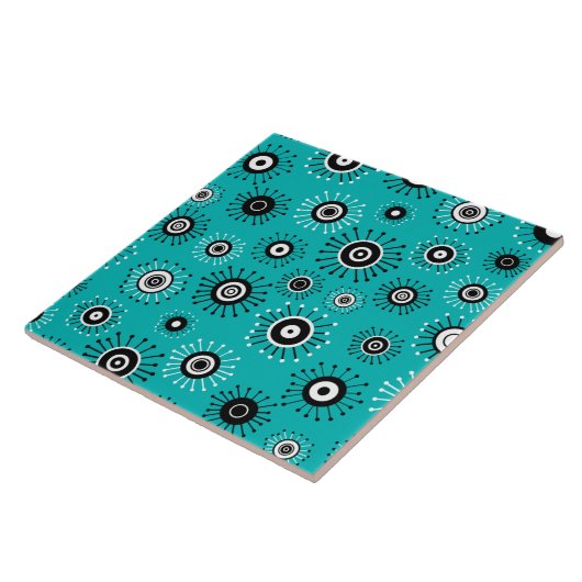 Retro Mod Sternexplosion Fliese (Seite)