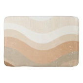 Retro-Mod Waves erdig neutrales Design Badematte (Vorderseite)