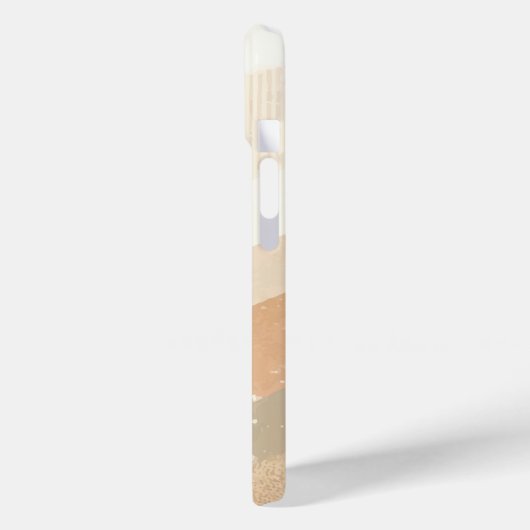 Retro-Mod Waves erdig neutrales Design Case-Mate iPhone Hülle (Rückseite / Links)
