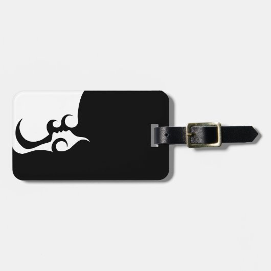 Retro Mod Woman Gepäckanhänger (Vorderseite horizontal)