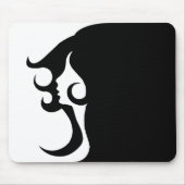 Retro Mod Woman Mousepad (Vorne)