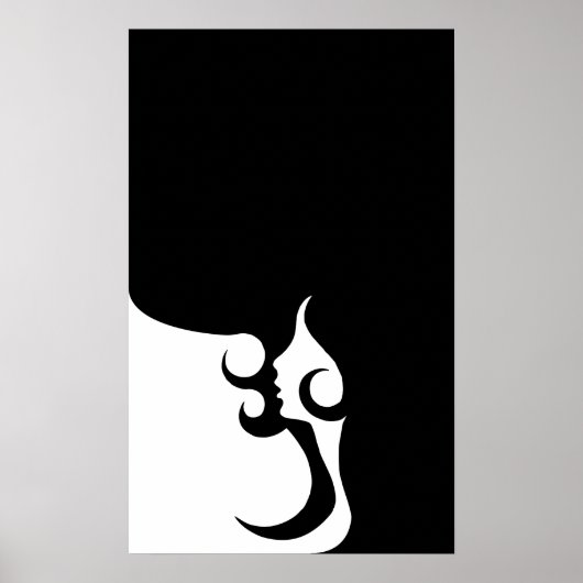 Retro Mod Woman Poster (Vorne)