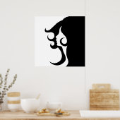 Retro Mod Woman Poster (Küche)