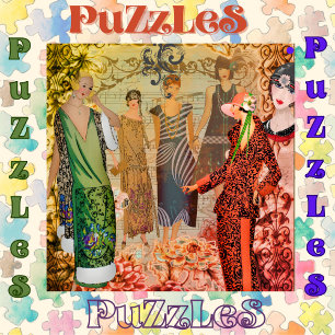 Retro-Mode für Damen  Puzzle