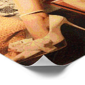 Retro-Mode Pin-up Poster (Ecke)