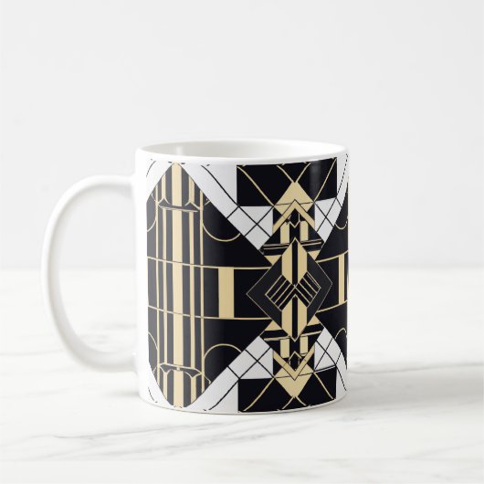 Retro Modern Art Deco Inspiriert Kaffee Tasse (Links)