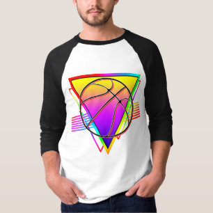 Retro Modern Basketball Ball T-Shirt