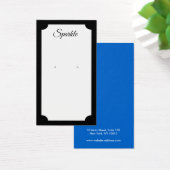 Retro Modern Black Earring Display Card (Schreibtisch)