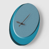 Retro Modern Blue 50's Style Wall Clock Große Wanduhr (Winkel)
