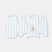 Retro Modern Blue & Brown Bachelorette Weekend Geschenkschachtel (Ungefaltet)