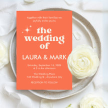 Retro Modern Bold & Chic Wedding