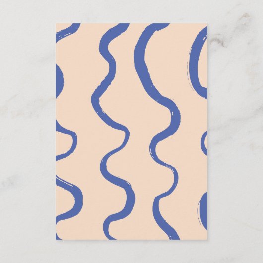 Retro Modern Bold Typografy Wedding Details Begleitkarte (Rückseite)