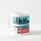 Retro Modern Celebration Tasse - Hell White 11 oz (Vorderseite Links)