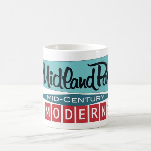 Retro Modern Celebration Tasse - Hell White 11 oz (Mittel)