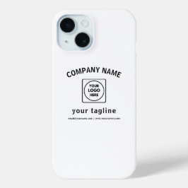 Retro-Modern Custom Logo Black White iphone case