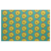 Retro Modern Daisy Floral Stoff (Fat Quarter (45,7 x 55,9 cm))
