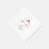 Retro Modern - Das ist amore: Junggesellinnenabsch Serviette (Ecke)