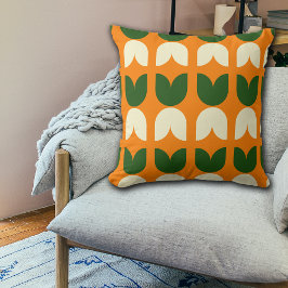 Retro Modern Fall Vibes Tulip Muster Kissen