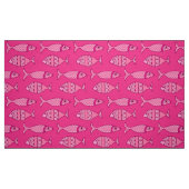 Retro Modern Fish, Fuchsia, Light Pink, Deep Pink Stoff (Fat Quarter (45,7 x 55,9 cm))