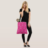 Retro Modern Fish, Fuchsia, Light Pink, Deep Pink Tasche (Am Model)
