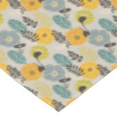 Retro Modern Floral on Gray Tischdecke (Schrägansicht)