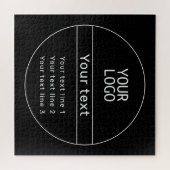 Retro-Modern fügen Sie Ihren eigenen Text hinzu Puzzle (Horizontal)