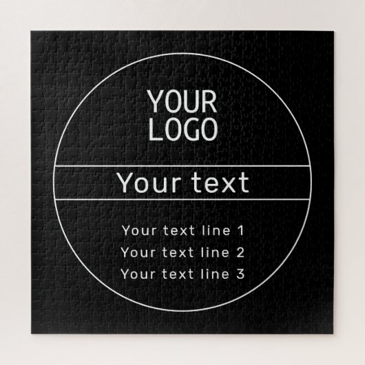 Retro-Modern fügen Sie Ihren eigenen Text hinzu Puzzle (Vertikal)