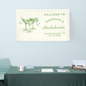 Retro Modern Green Cocktail Bachelorette Banner (Messeveranstaltung)