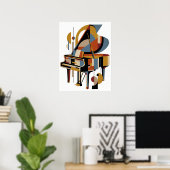 Retro-Modern-Jazz-Plakat Poster (Heimbüro)