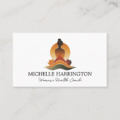 Retro Modern Meditative Grace Yoga, Life Coach Visitenkarte (Vorderseite)