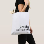 Retro Modern Minimal Name oder Business Template T Tasche (Von Nahem)