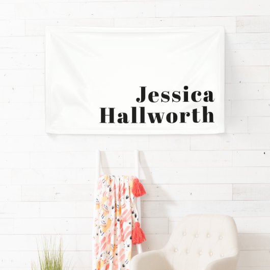 Retro Modern Minimal Name oder Geschäftsvorlage Banner (Insitu)